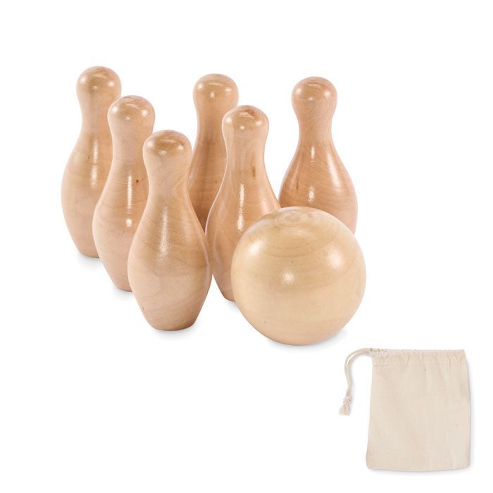 Mini-Bowling-Set Kiefernholz BOLITO - holz-61
