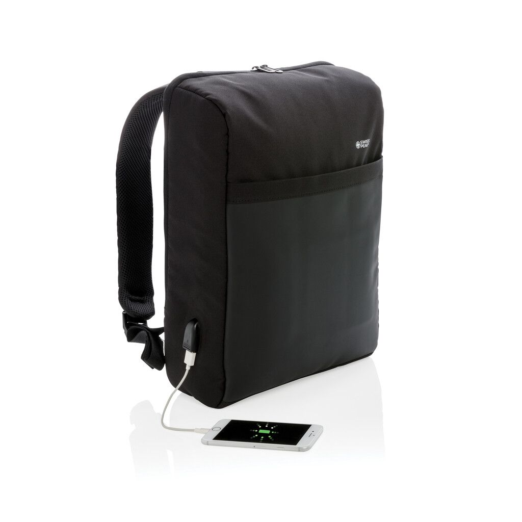 Swiss Peak 15" Anti-Diebstahl RFID & USB Rucksack - schwarz-103