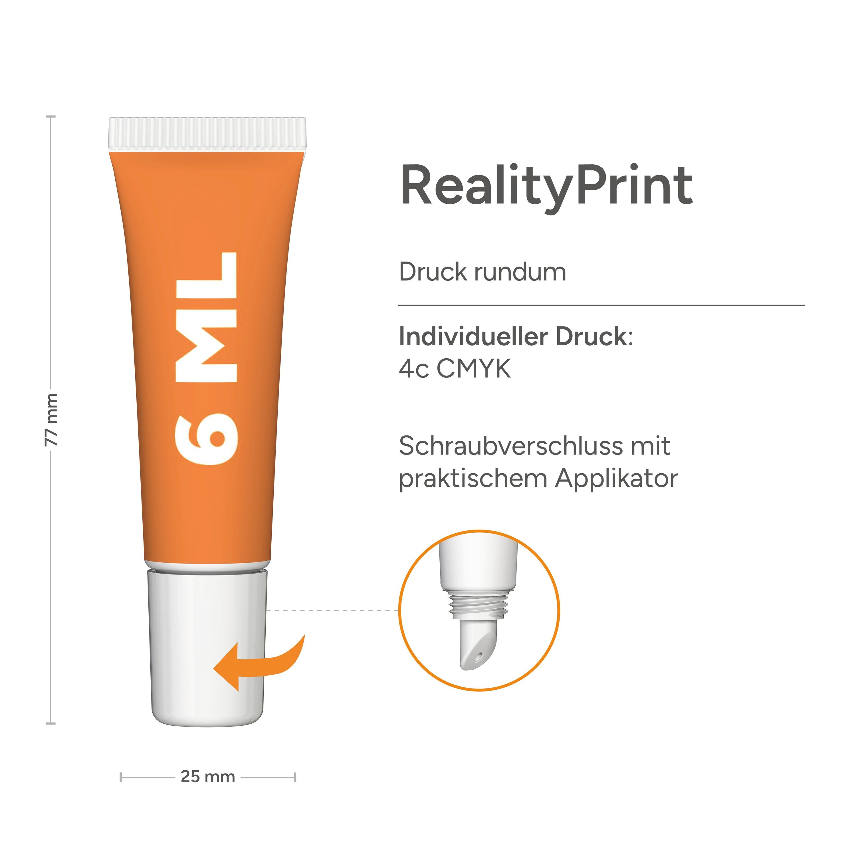 6 ml Tube Lippenbalsam RealityPrint-654