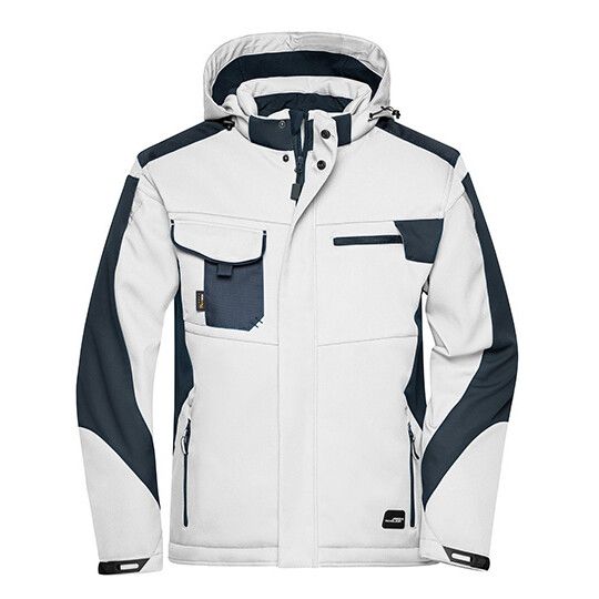 Craftsmen Softshell Jacket -STRONG- - white - carbon-417