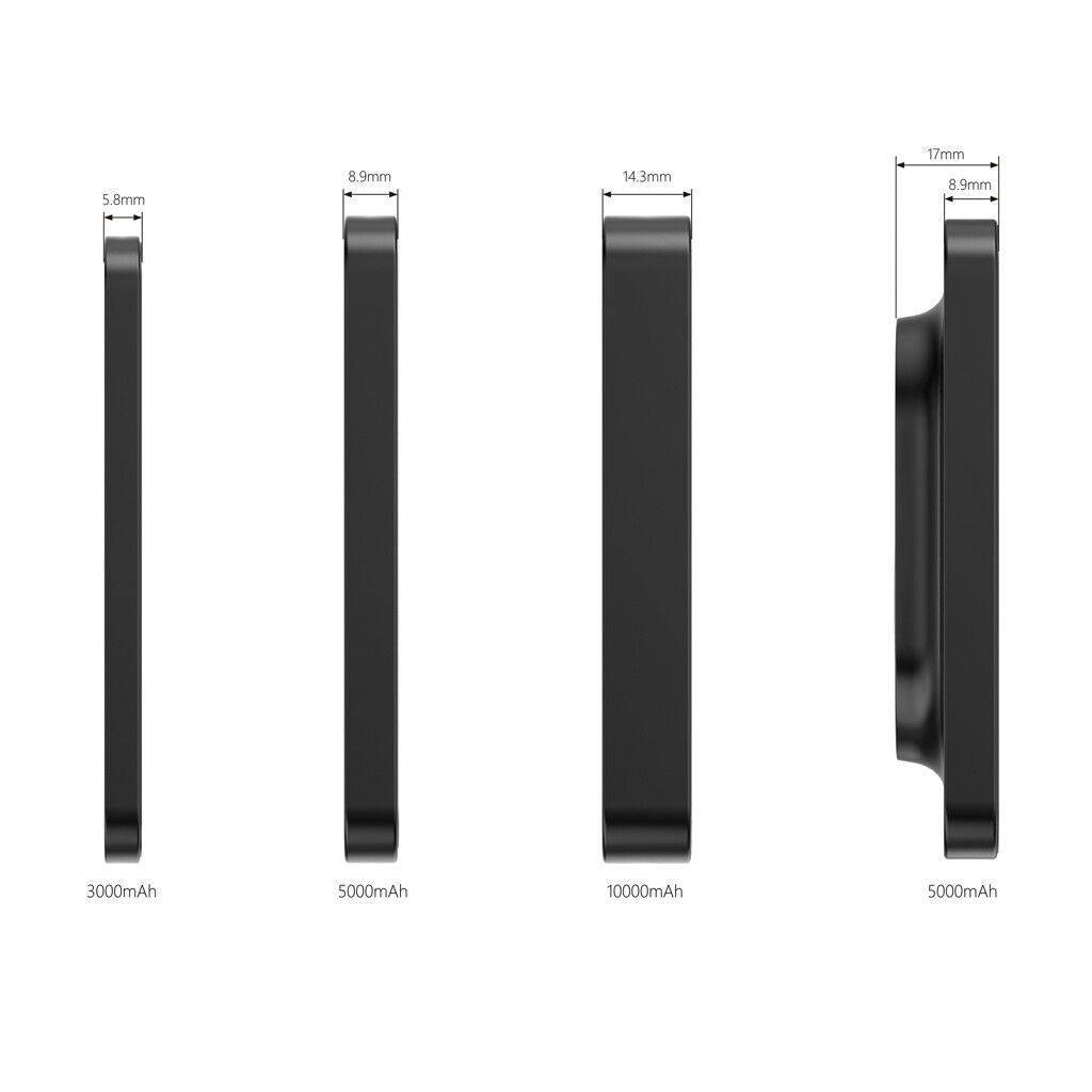 Urban Vitamin Burbank 3000mAh Powerbank aus RCS Plastik/Alu - schwarz-956