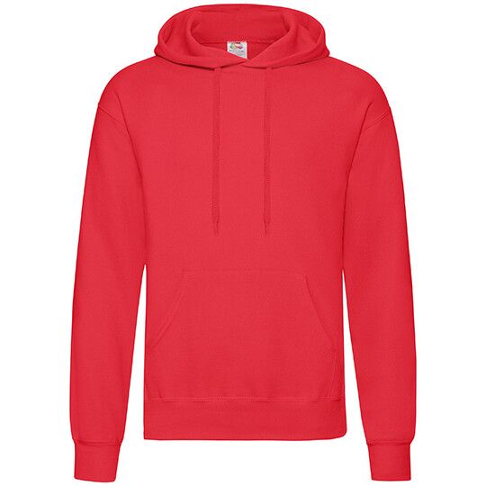 Classic Hooded Sweat - red-555
