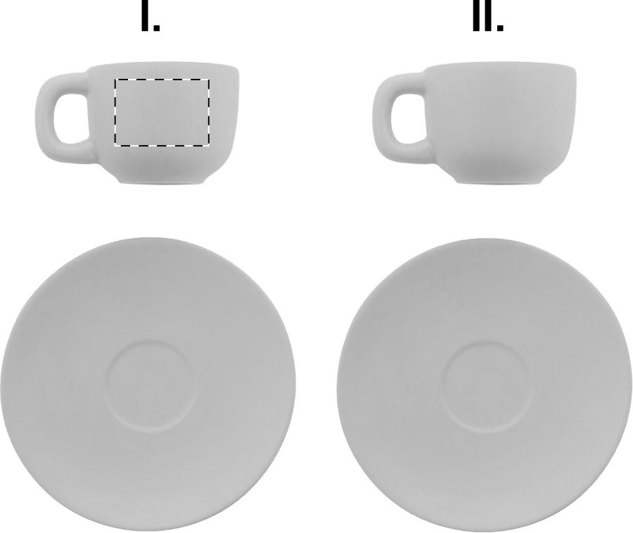 Veredelungsposition Tasse 1 - für Linkshänder