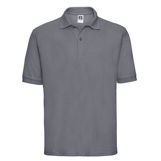 Men's Classic Polycotton Polo - convoy grey solid - L-467
