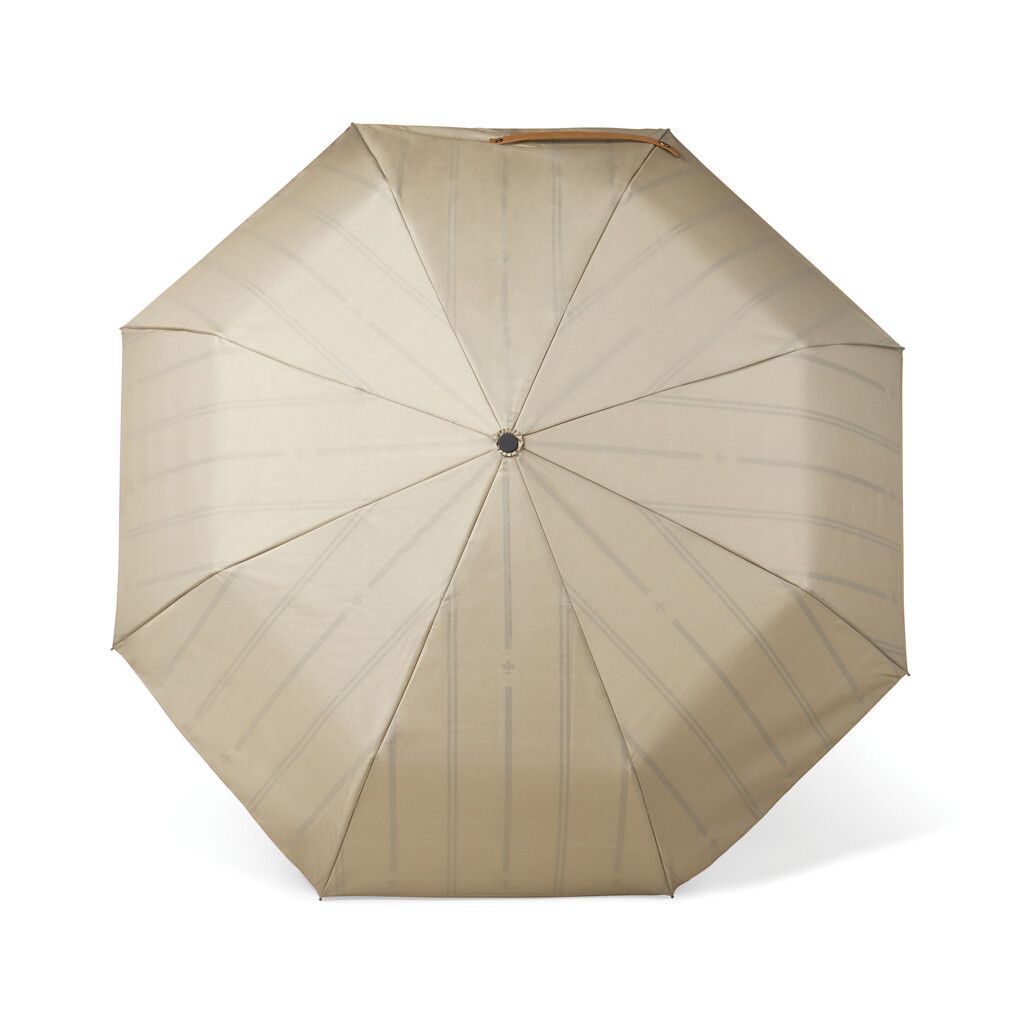 VINGA Bosler AWARE™ 21" faltbarer Schirm aus recyceltem PET - beige-131