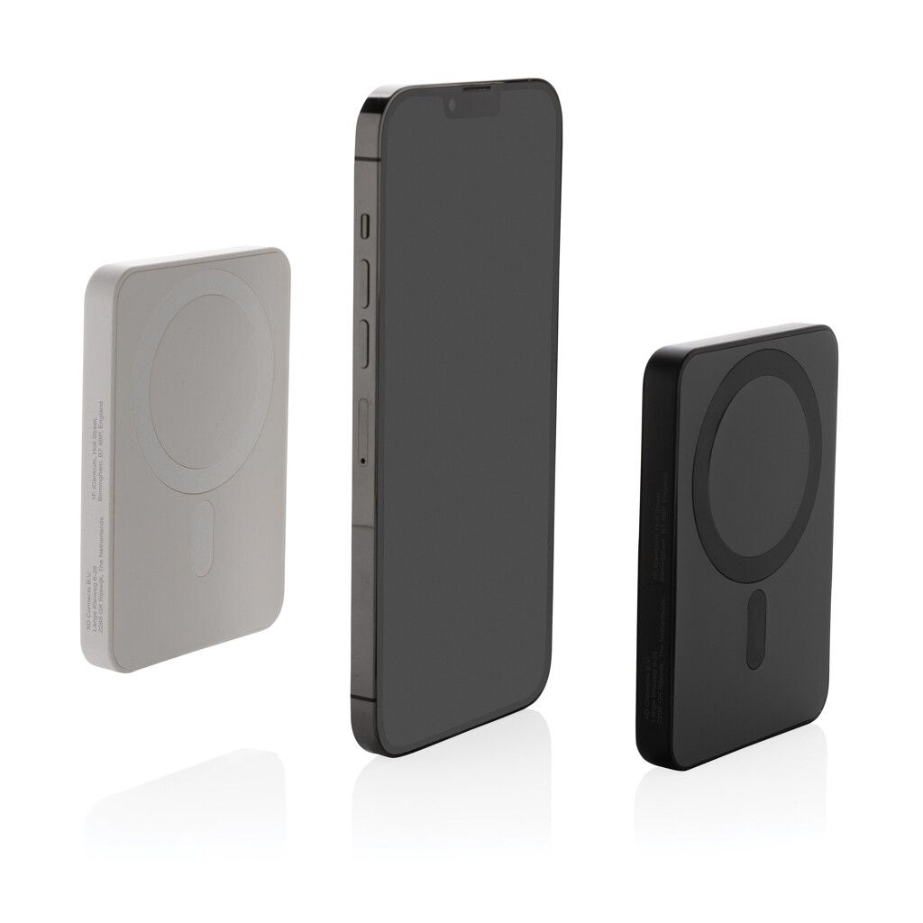 Magnetix 5.000mAh magnetische Powerbank aus RCS recycel. ABS - weiß-132