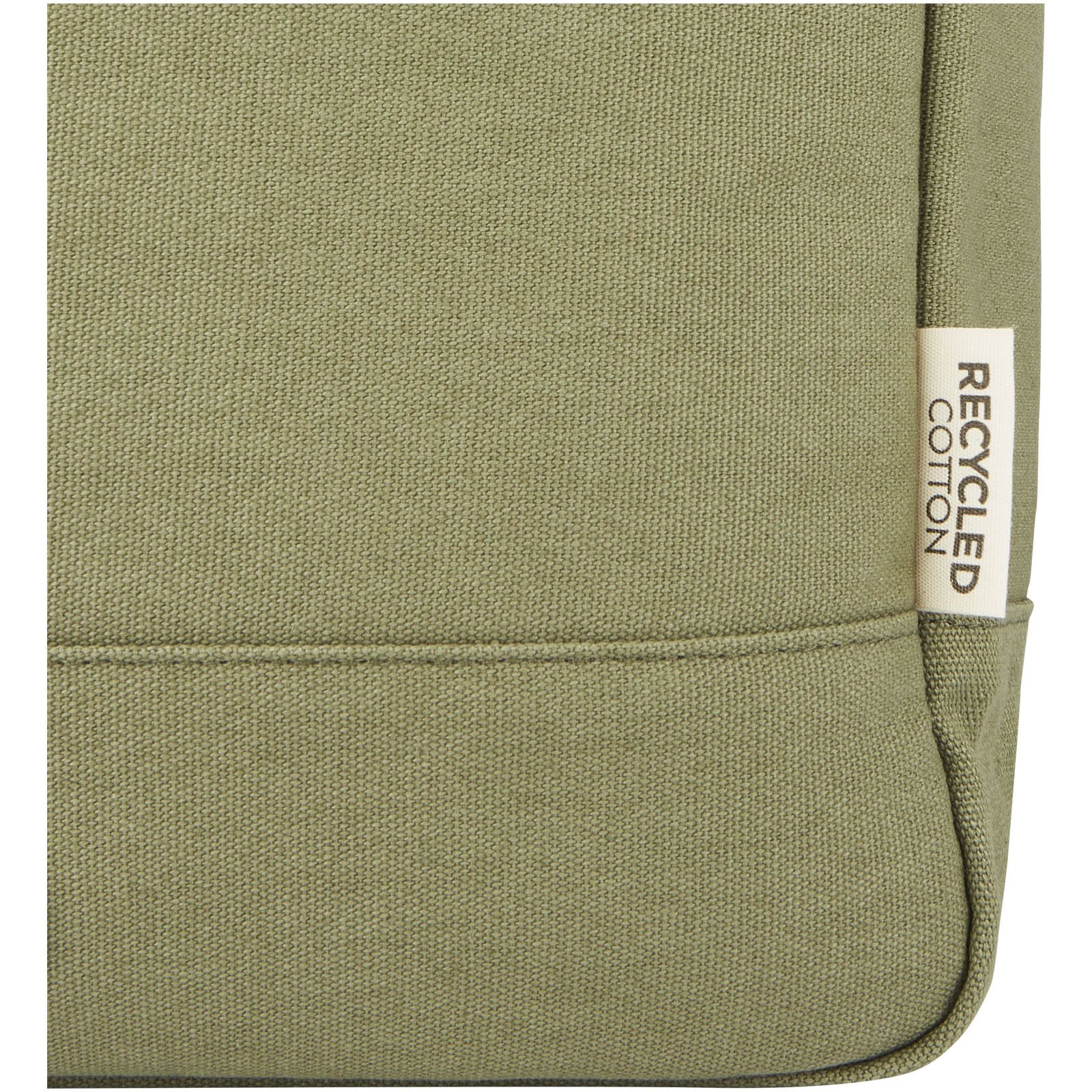 Joey 15" GRS Rolltop Laptoprucksack aus recyceltem Canvas 15 L - olive-556