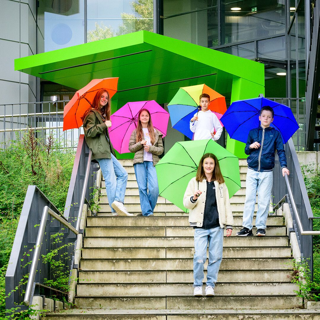 Taschenschirm FARE® 4Kids Ø98 cm - regenbogen-252