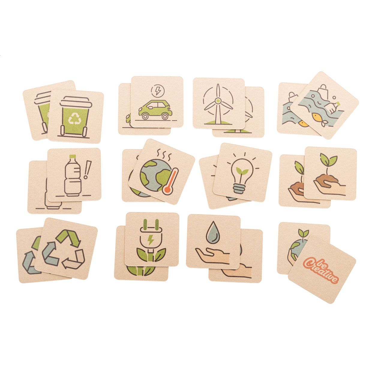 Minimor Eco Individuelles Memory-Spiel Recycling - natur-553