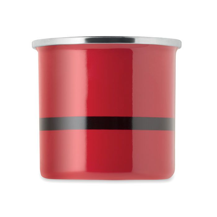 Emaille-Becher 300ml SANTAMEL - rot-245