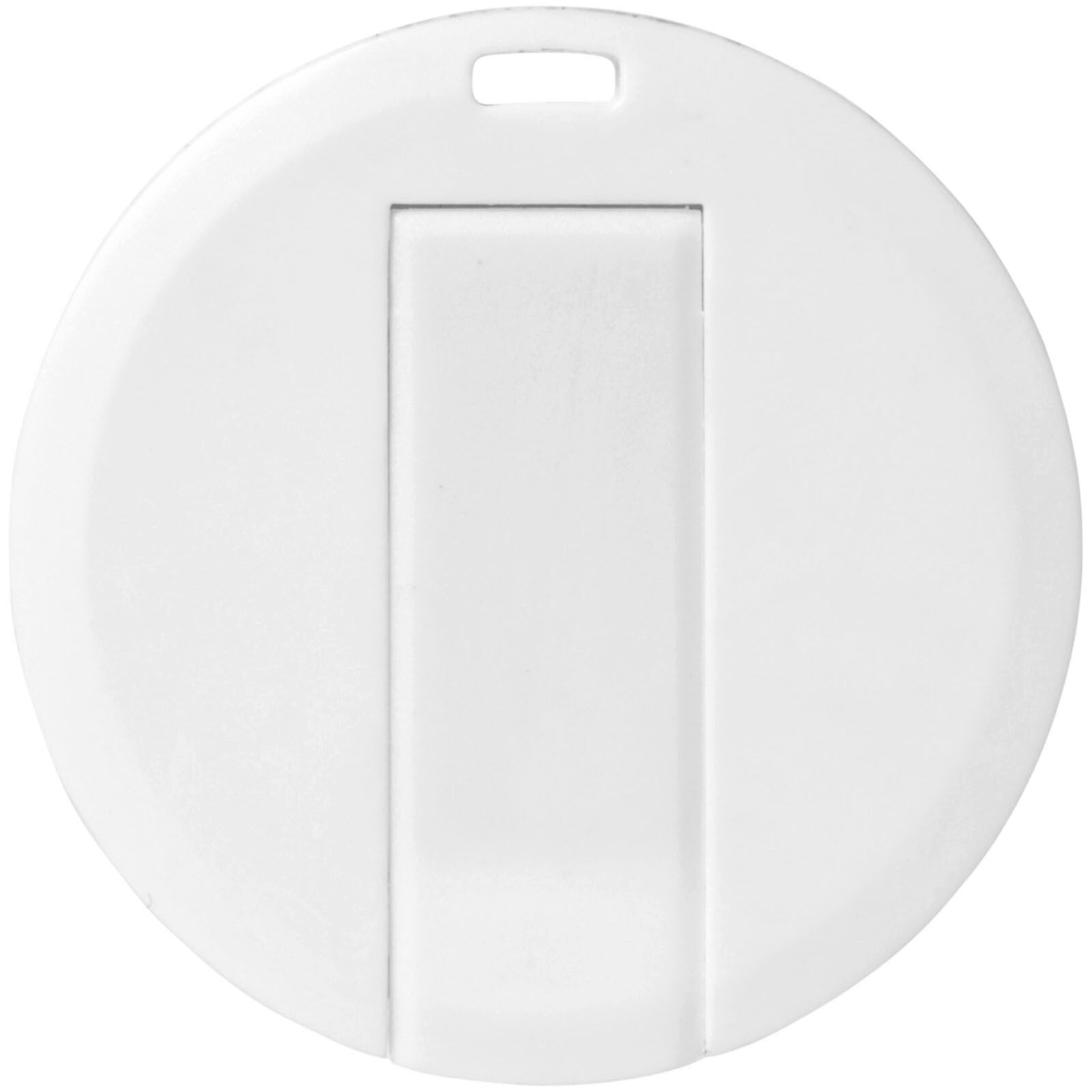Round Credit Card USB-Stick - weiss - 2 GB-964
