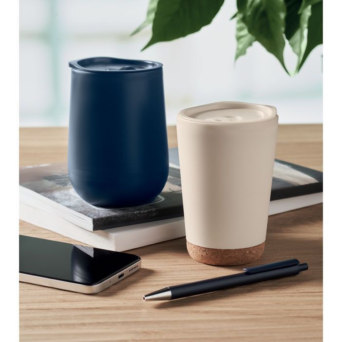 Doppelwandiger Becher 300 ml CO - beige-66