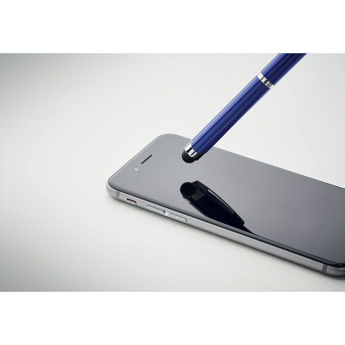 Drehkugelschreiber mit Stylus FLORINA - blau-309