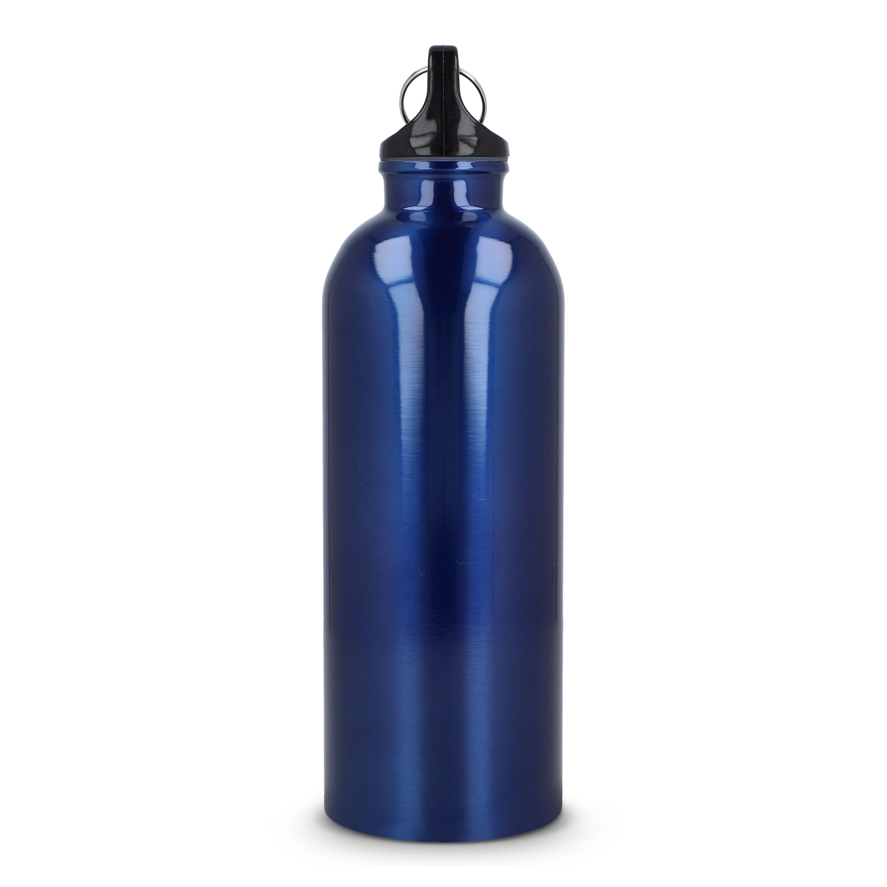R-Edelstahl einwandige Flasche mit Karabiner 500 ml - blau-775