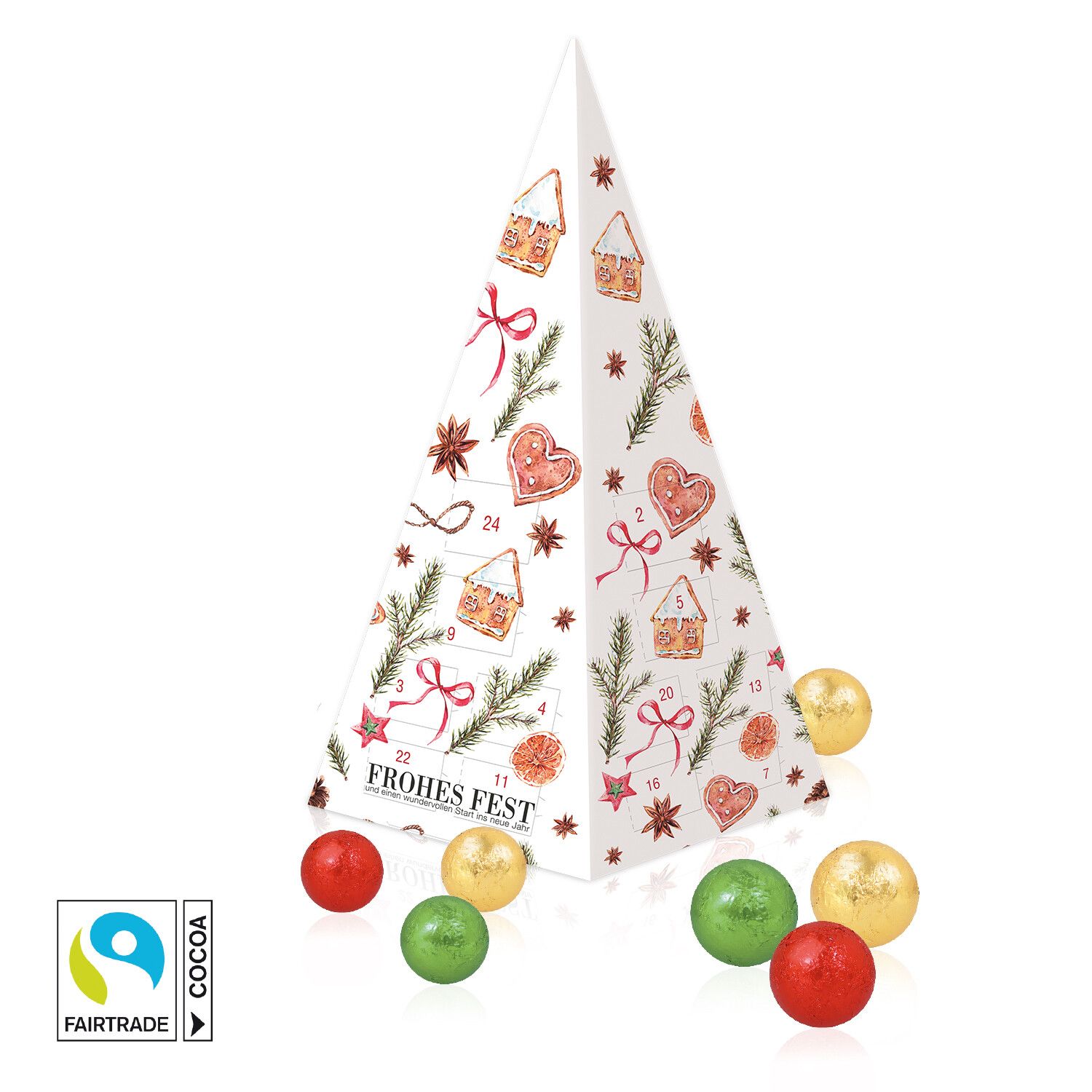 Adventskalender "Weihnachtspyramide" mit Fairtrade Schokolade-191