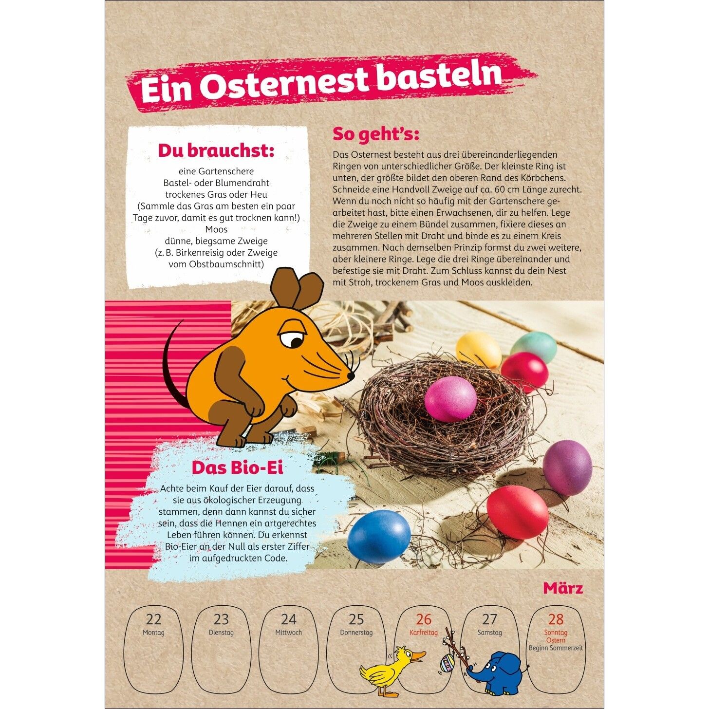 Schütze die Erde mit der Maus - Kinder Kalender-423