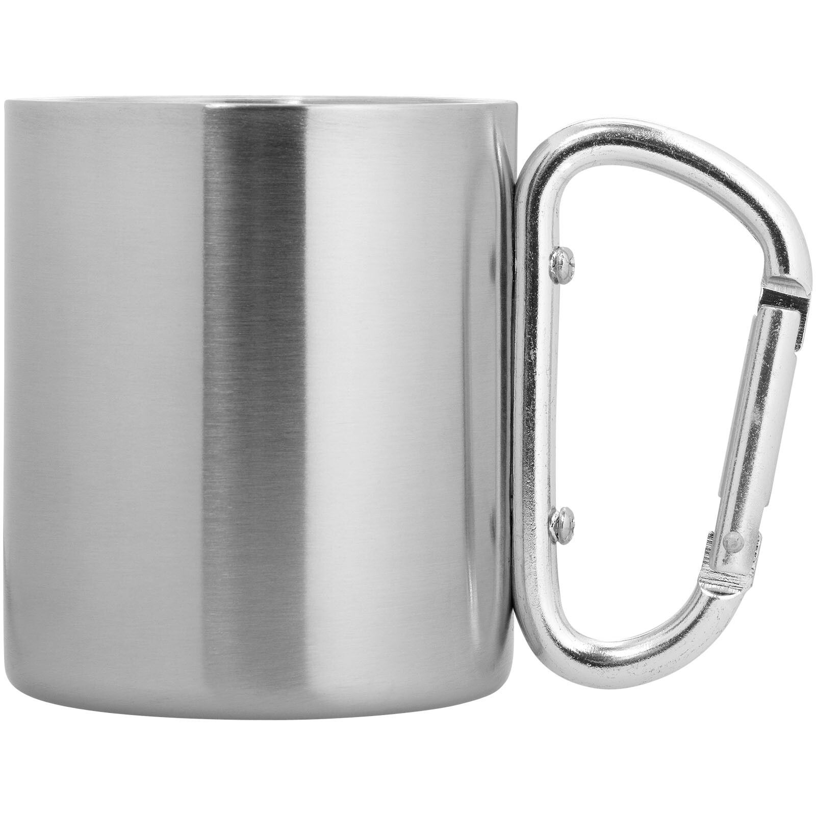 Alps 200 ml Isolierbecher mit Karabinergriff - silber-334