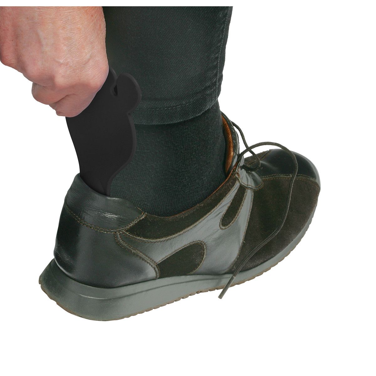 Schuhlöffel Fuß - schwarz-462
