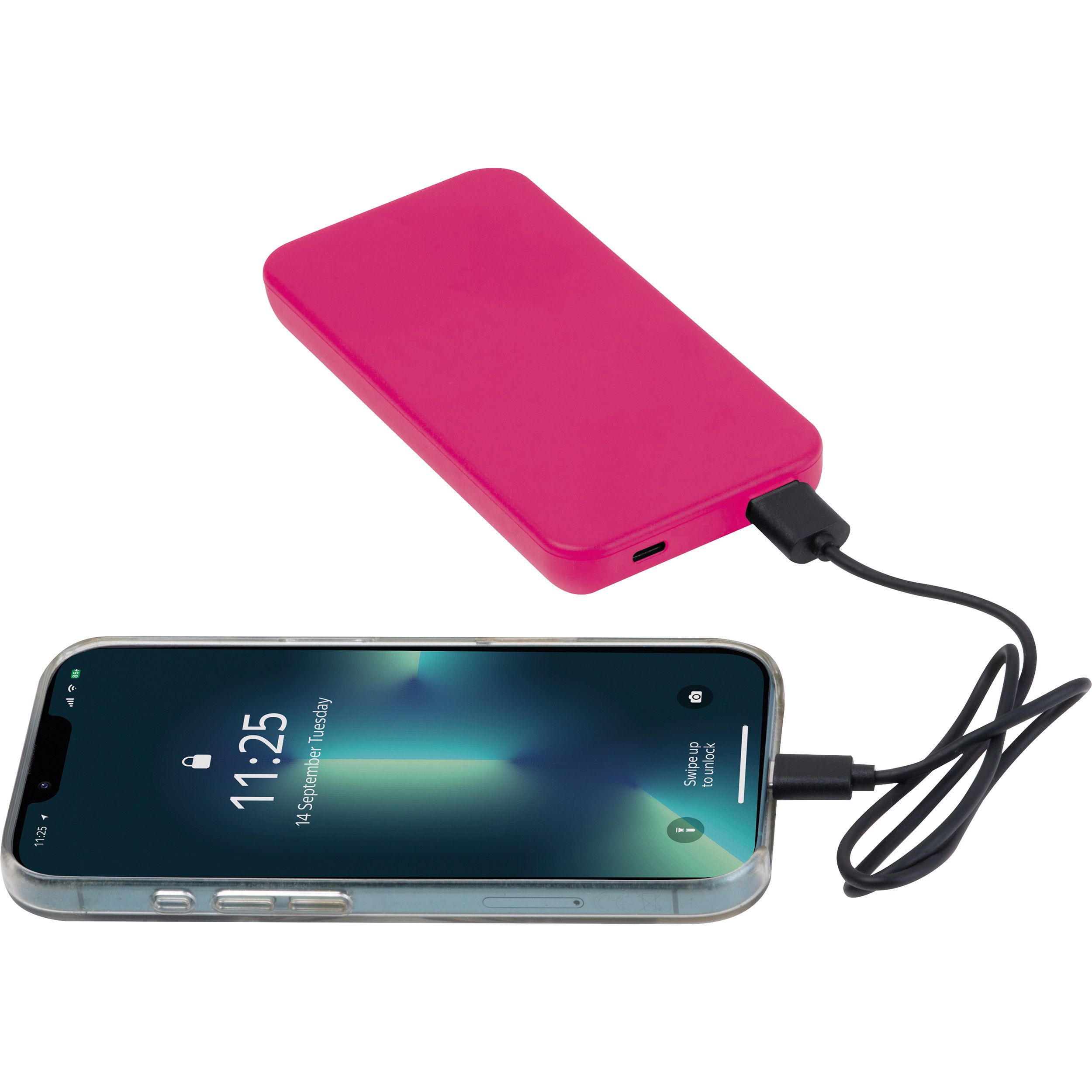 Recycelte Powerbank 10.000 mAh PRESTON - pink-682