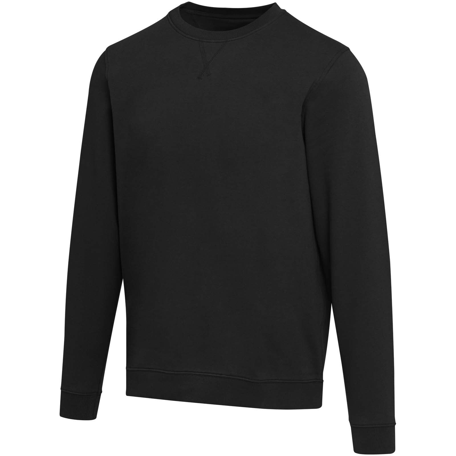 Jasper 280 g/m² Pullover mit Rundhalsausschnitt aus recycelter Bio Baumwolle (OCS), unisex - schwarz-206