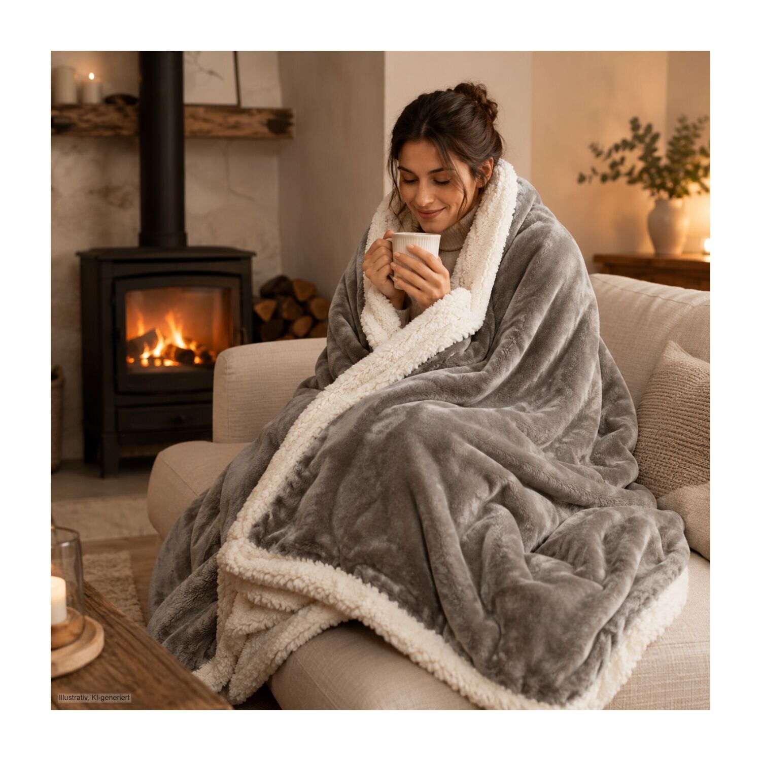 Kuscheldecke Sherpa - 150 x 200 cm, 430 g/m²-226