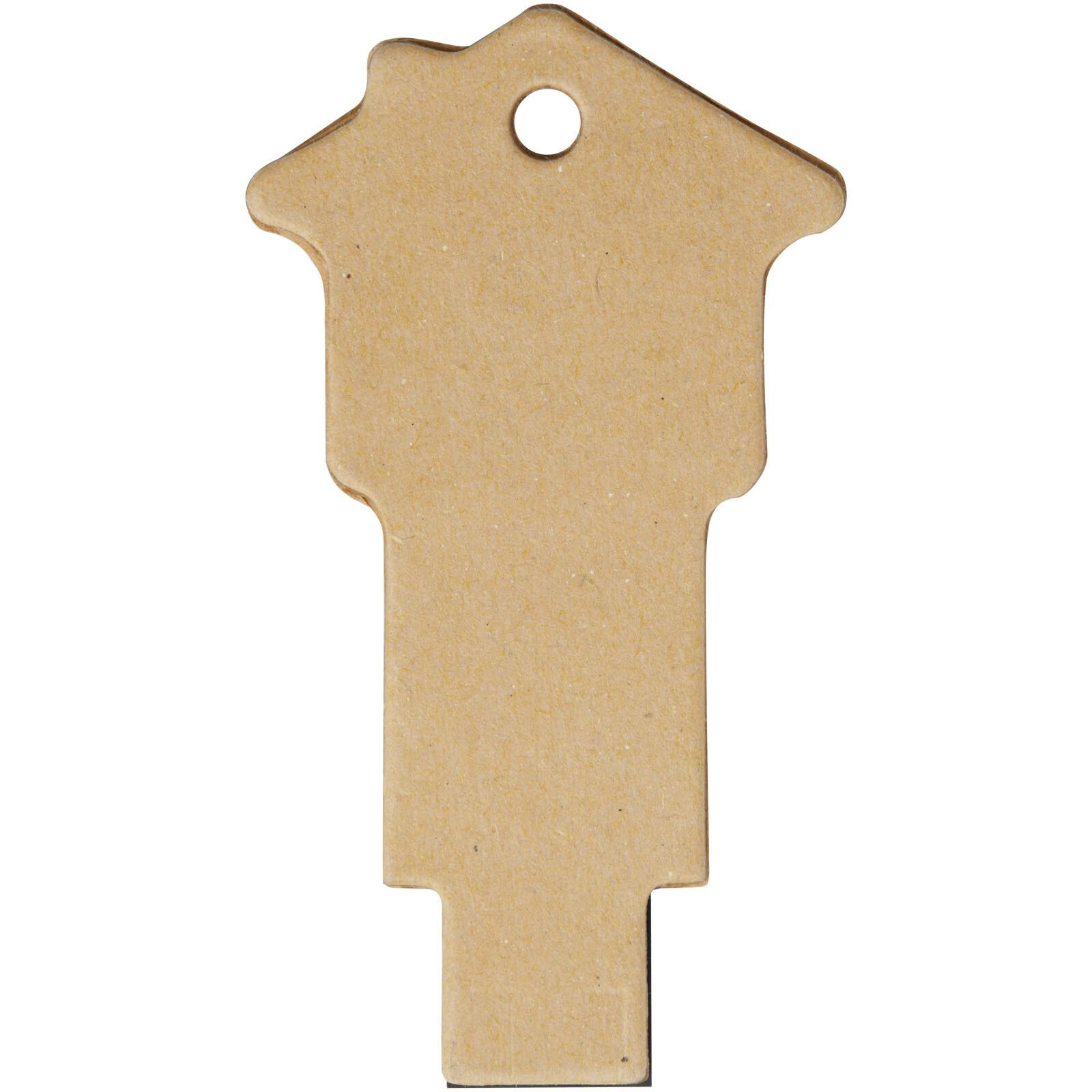 Haus USB-Stick 2.0 aus recyceltem Papier - Kraftpapier - 1 GB-515