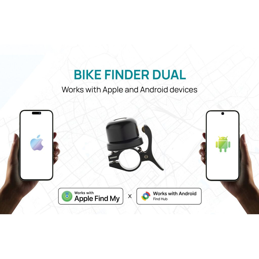 Bikefinder Dual RCS Fahrradklingel mit weltweiter Ortung - schwarz-165