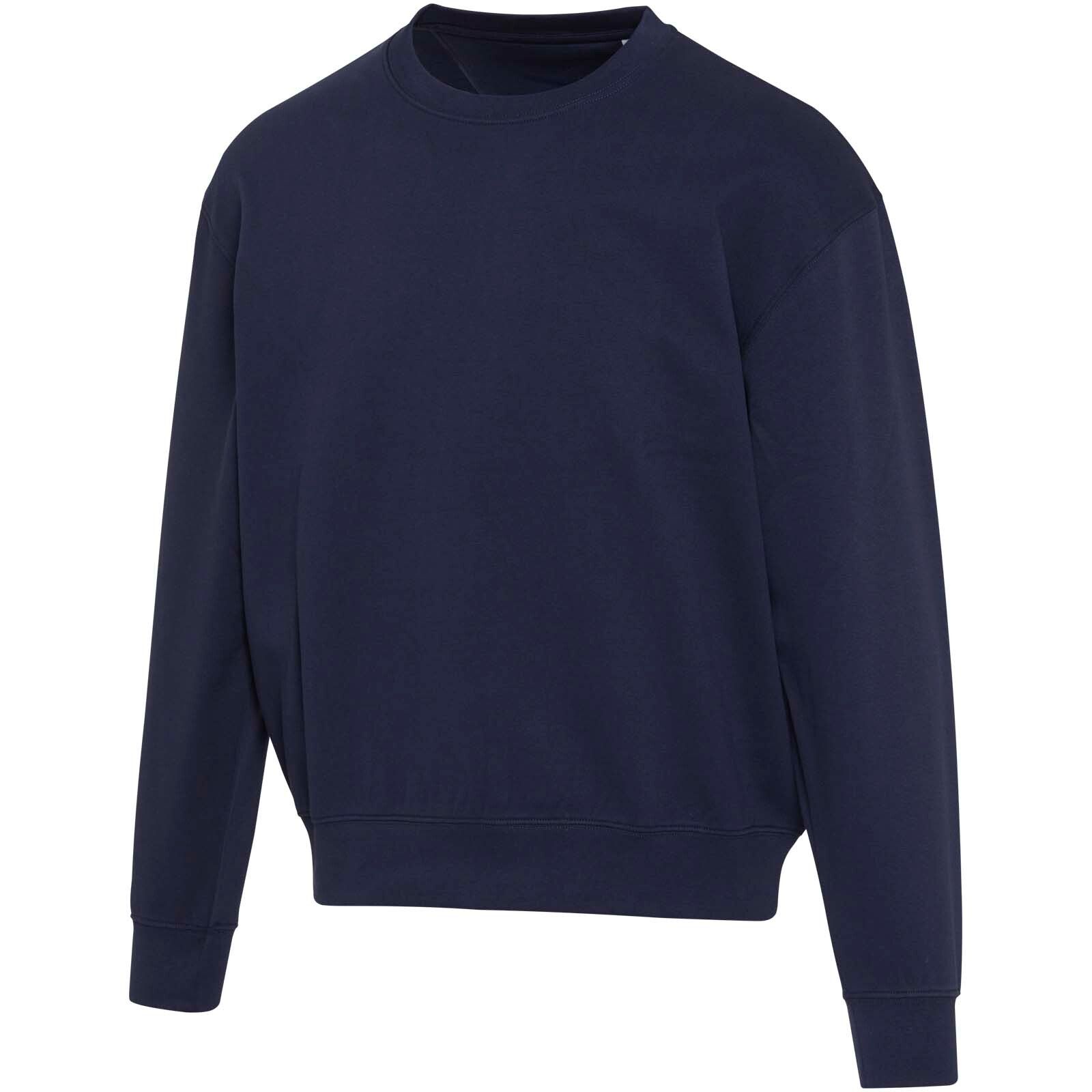 Boris Oversize Sweatshirt mit Rundhalsausschnitt aus recycelter 280 g/m2 Bio Baumwolle (OCS), unisex - navy-800