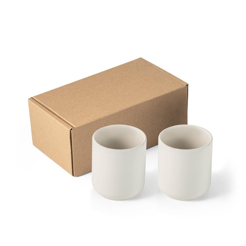 OWENS Keramikbecherset 280 ml - pastellweiß-589