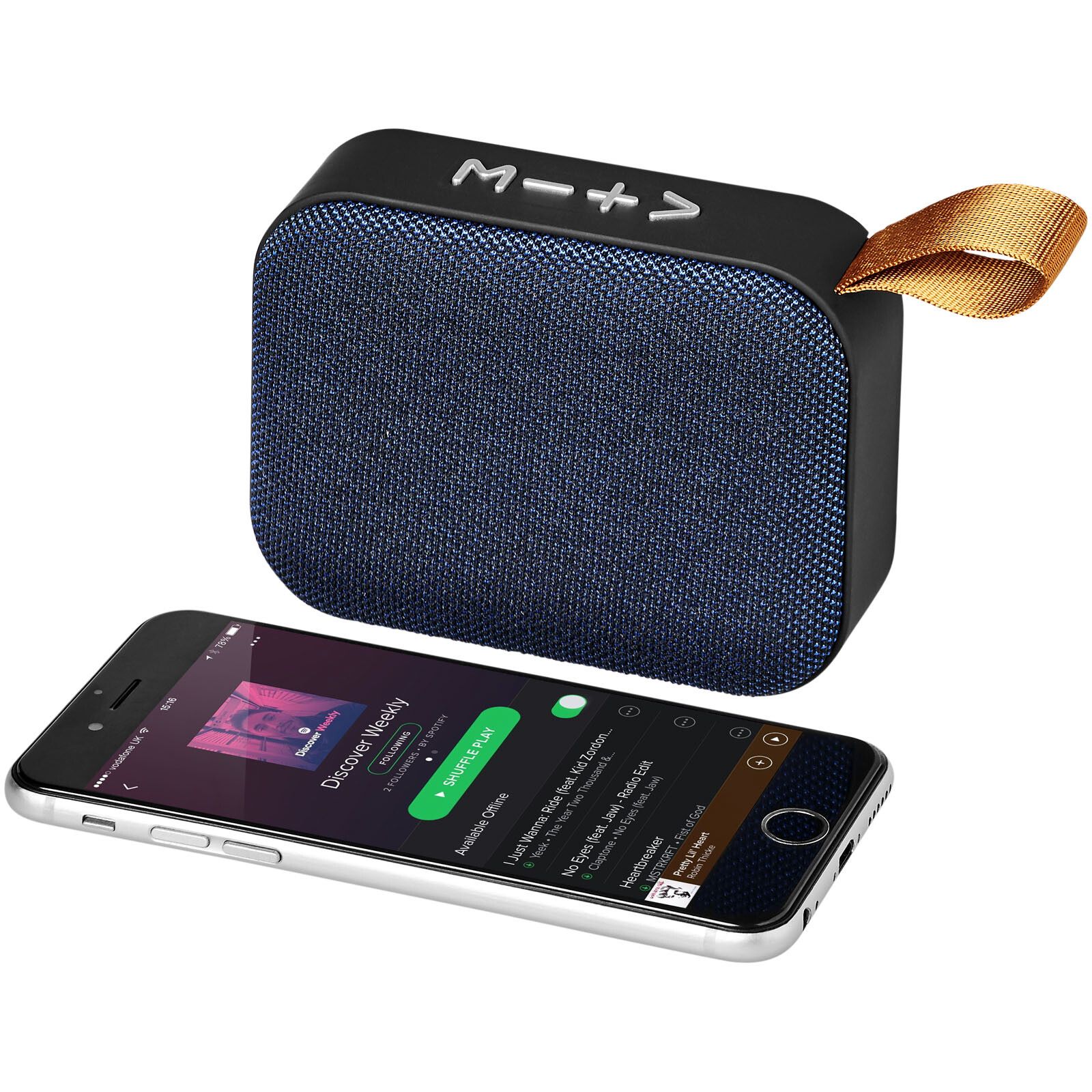 Fashion Stoff Bluetooth-Lautsprecher - royalblau-480