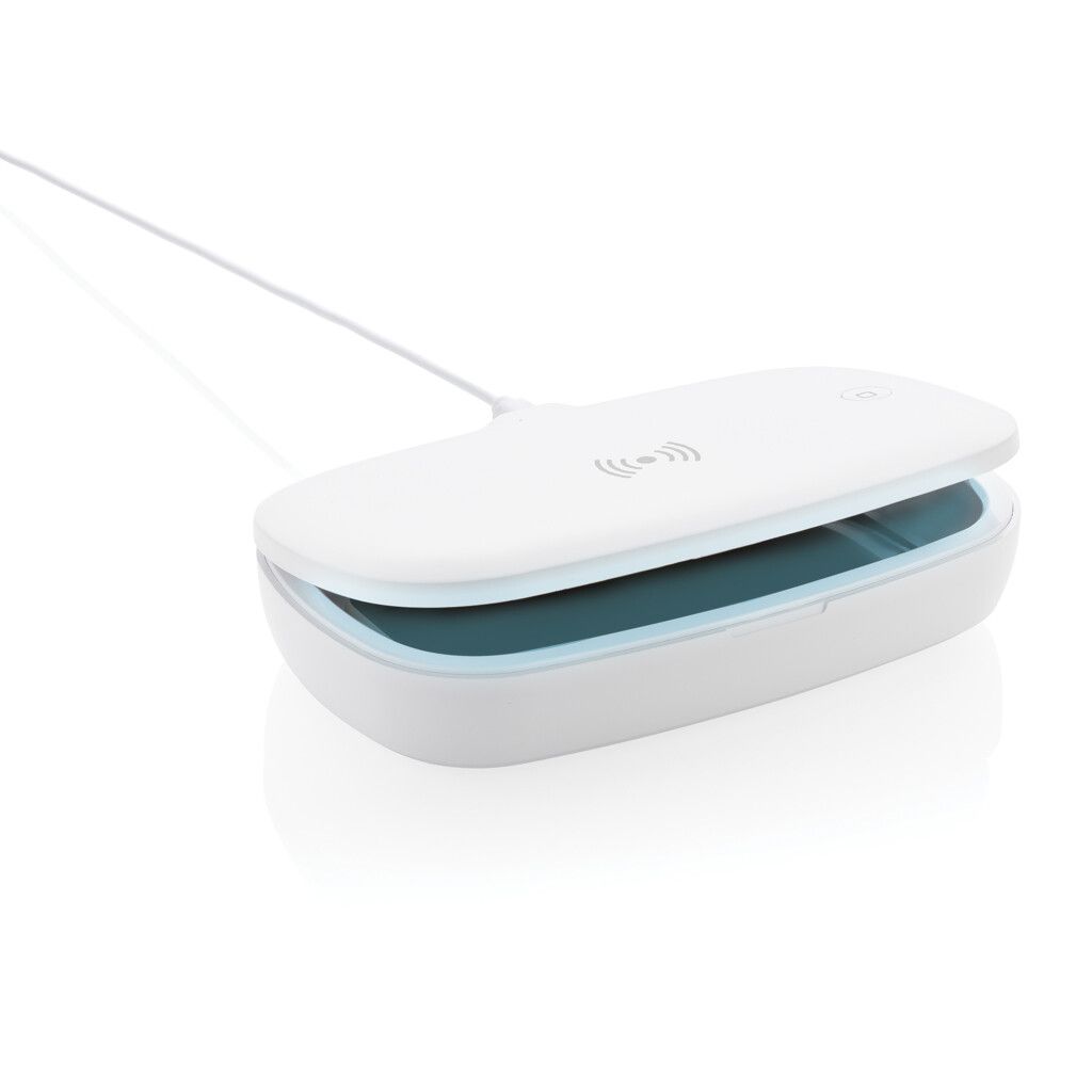UV-C Sterilisations-Box mit 5W Wireless Charger - weiß-937