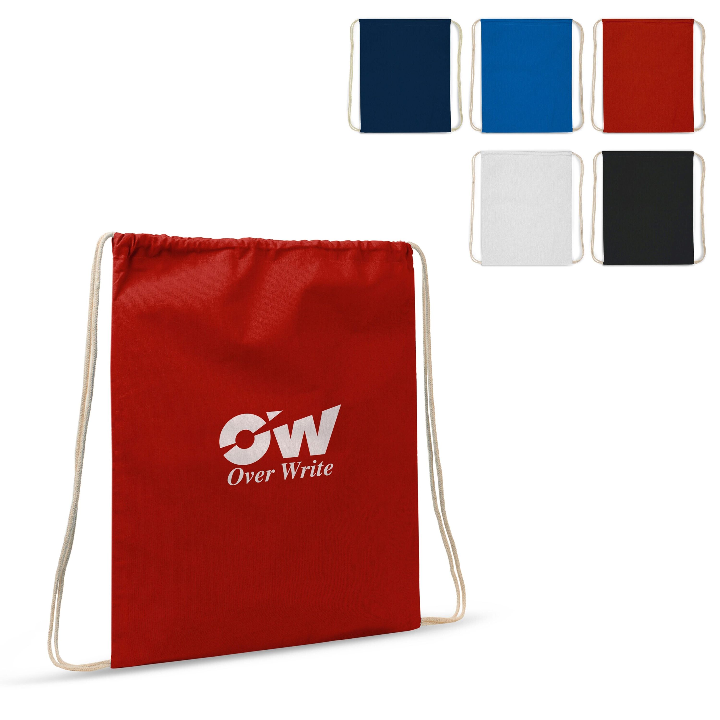 Kordelzugbeutel baumwolle OEKO-TEX® 140g/m² 35x45cm - schwarz-482
