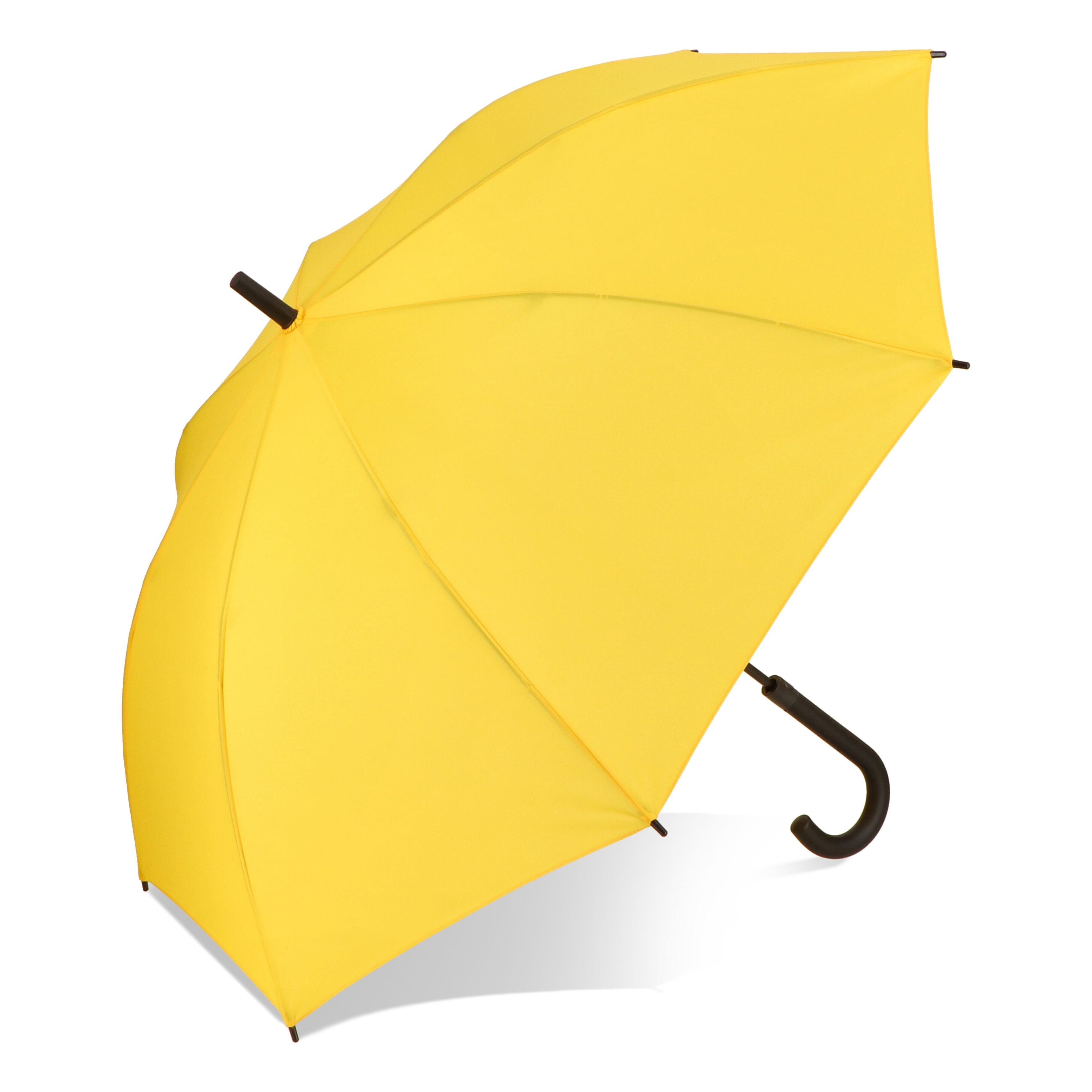 Verdure 190T Pongee 23 windproof Hakenschirm Auto open - gelb-678