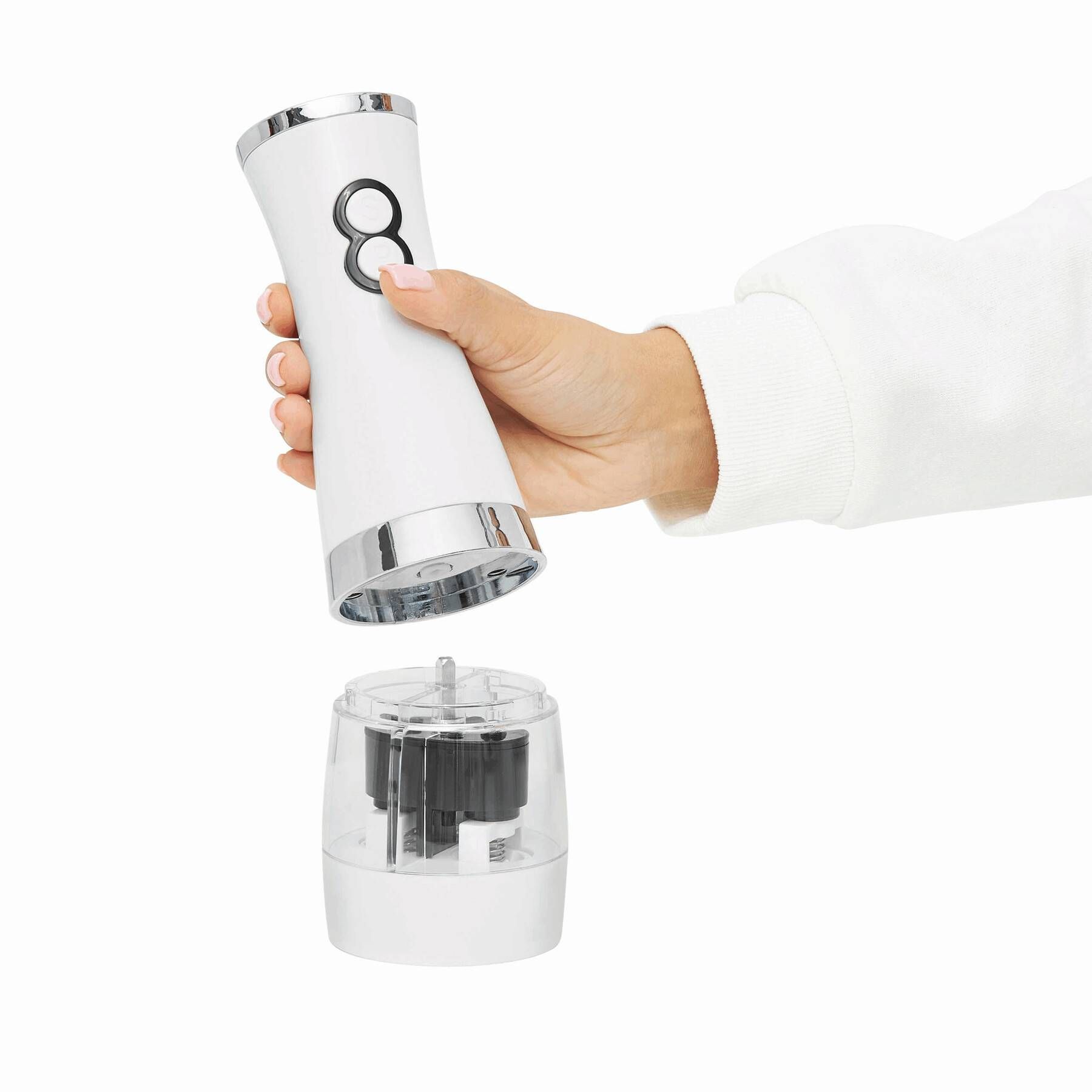 Salz- & Pfeffermühle SALT N&acute; PEPPER - silber - weiß-742