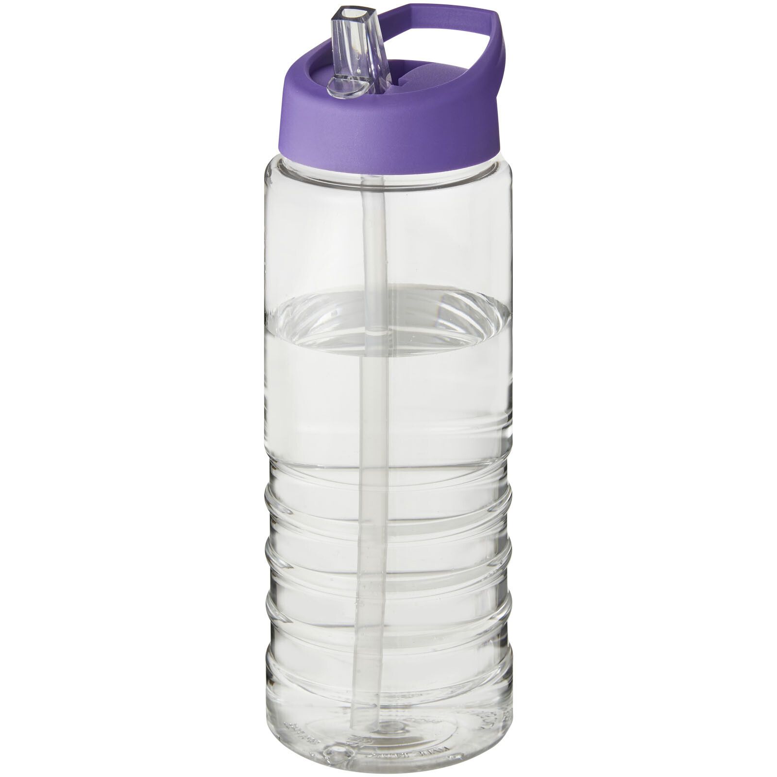 H2O Active Treble 750 ml Sportflasche mit Ausgussdeckel - transparent -  lila-357