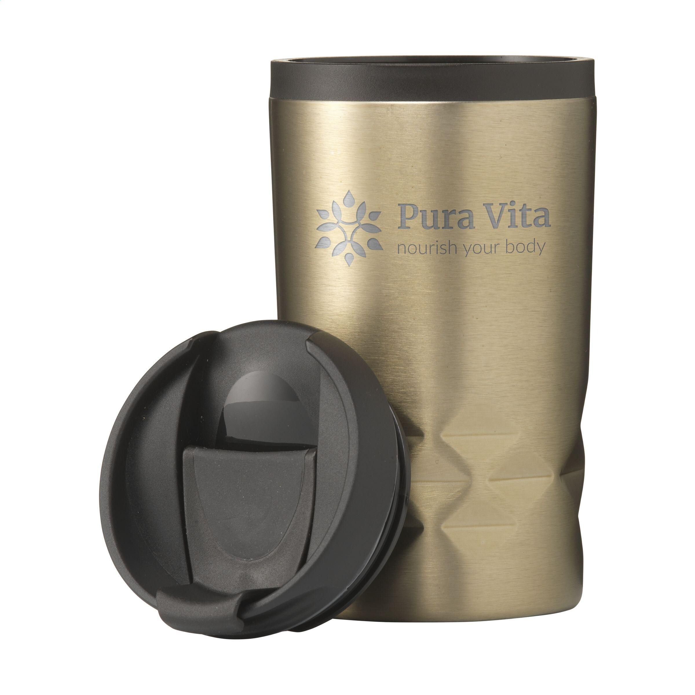 Graphic Mini Mug RCS Recycled Steel 250 ml Thermobecher - beige-235