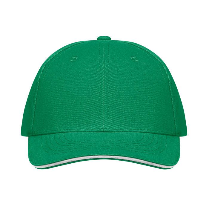 6-Panel-Baseball-Cap BUFFALO - präriegrün - weiß-440
