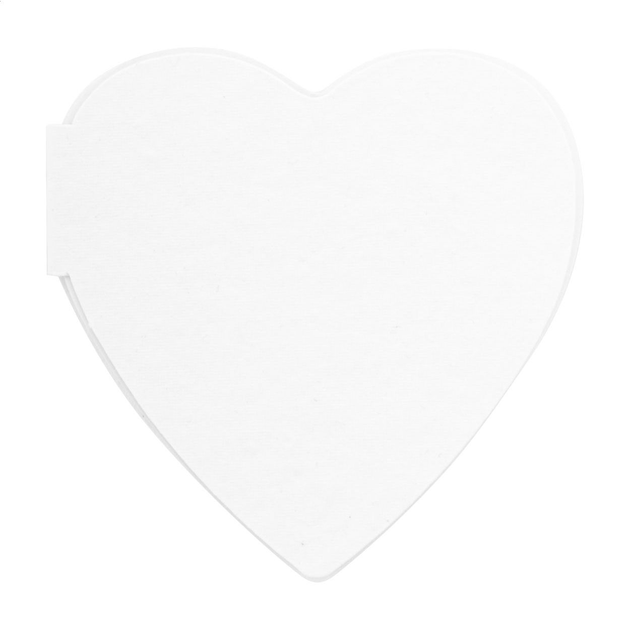 CreaStick Seed Heart Individueller Haftnotizblock - weiß-869
