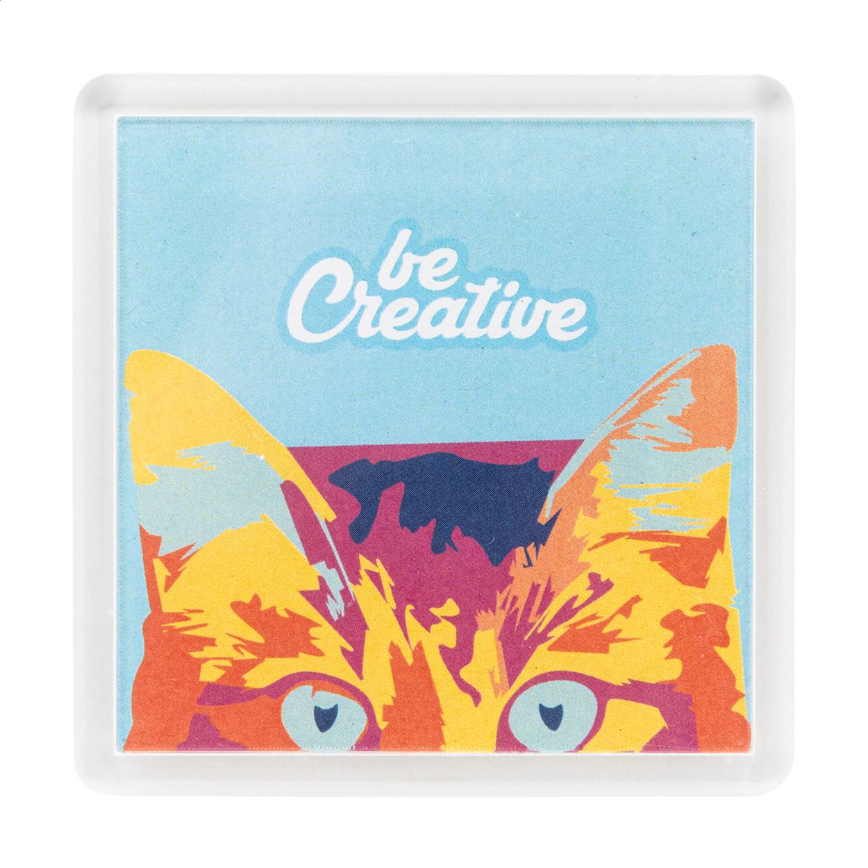 PrintMag Square Kühlschrankmagnet - weiß-642