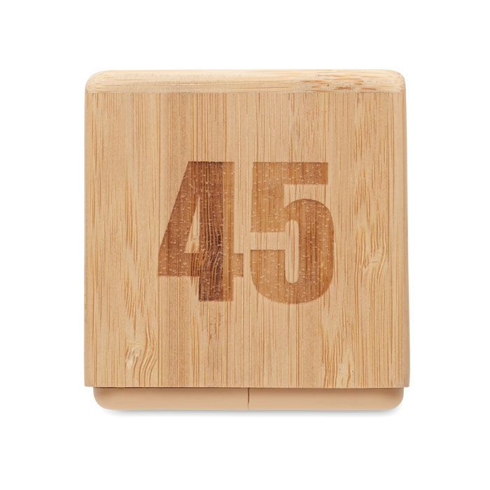 Zeitwürfel Bambus CURT - holz-299