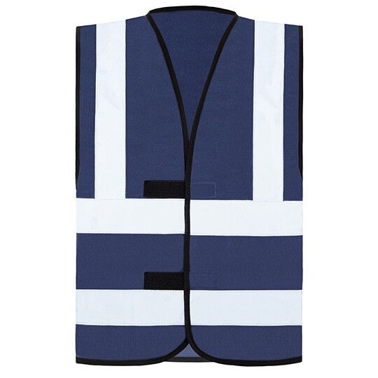 Hi-Vis Safety Vest With 4 Reflective Stripes Hannover - navy-477