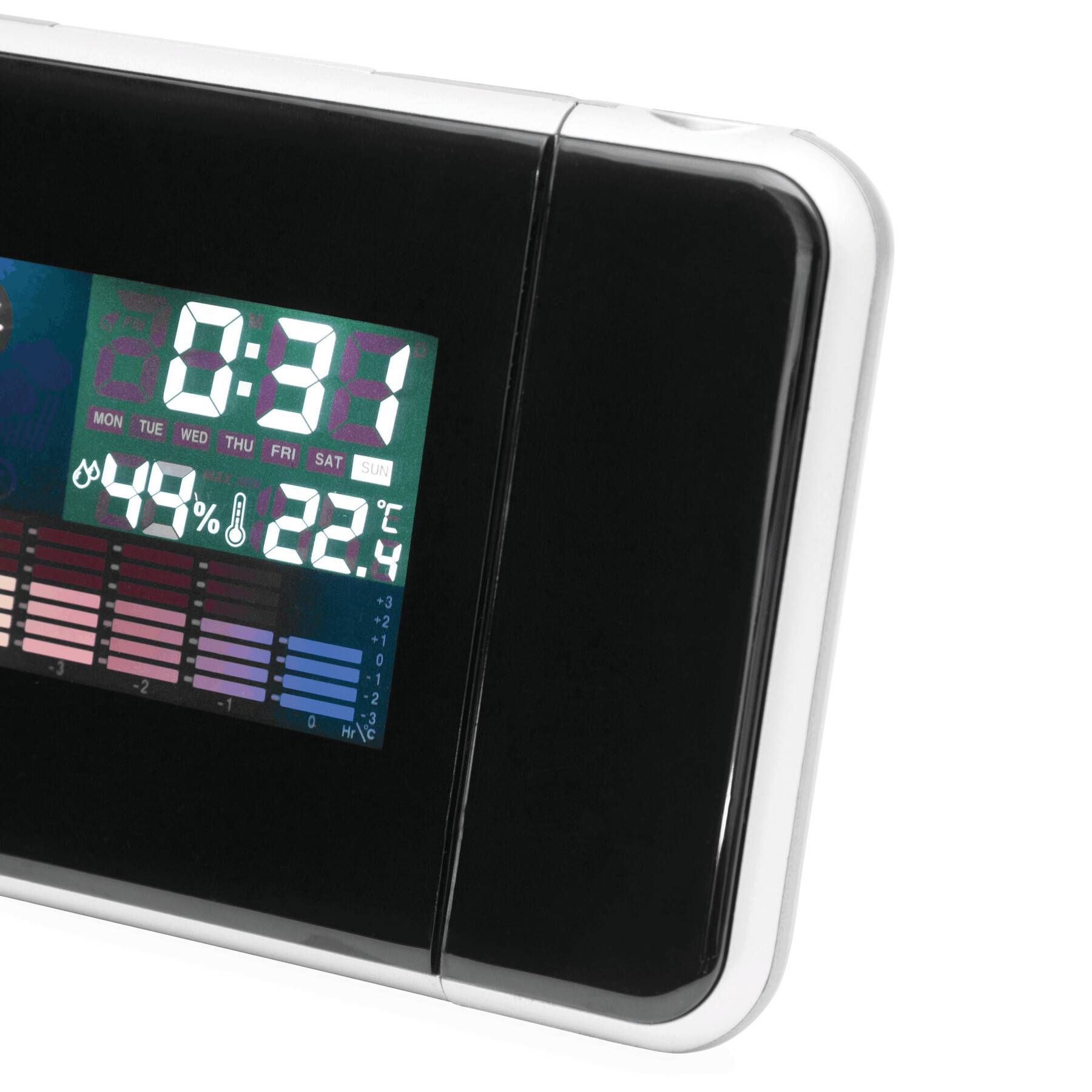 Projektionsuhr COLOUR PRO - schwarz-895