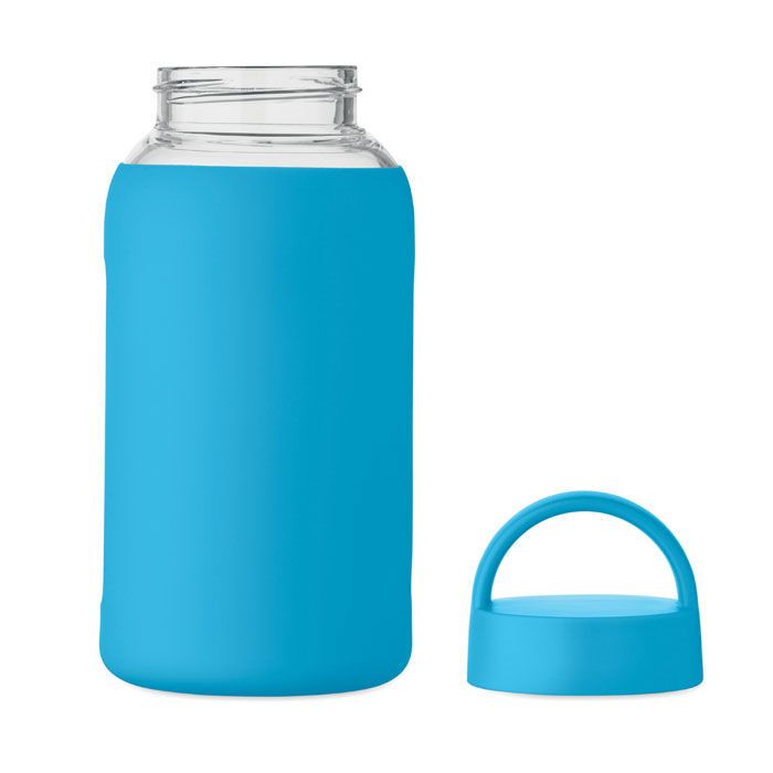 Flasche Borosilikatglas 600ml BORIS - türkis-222