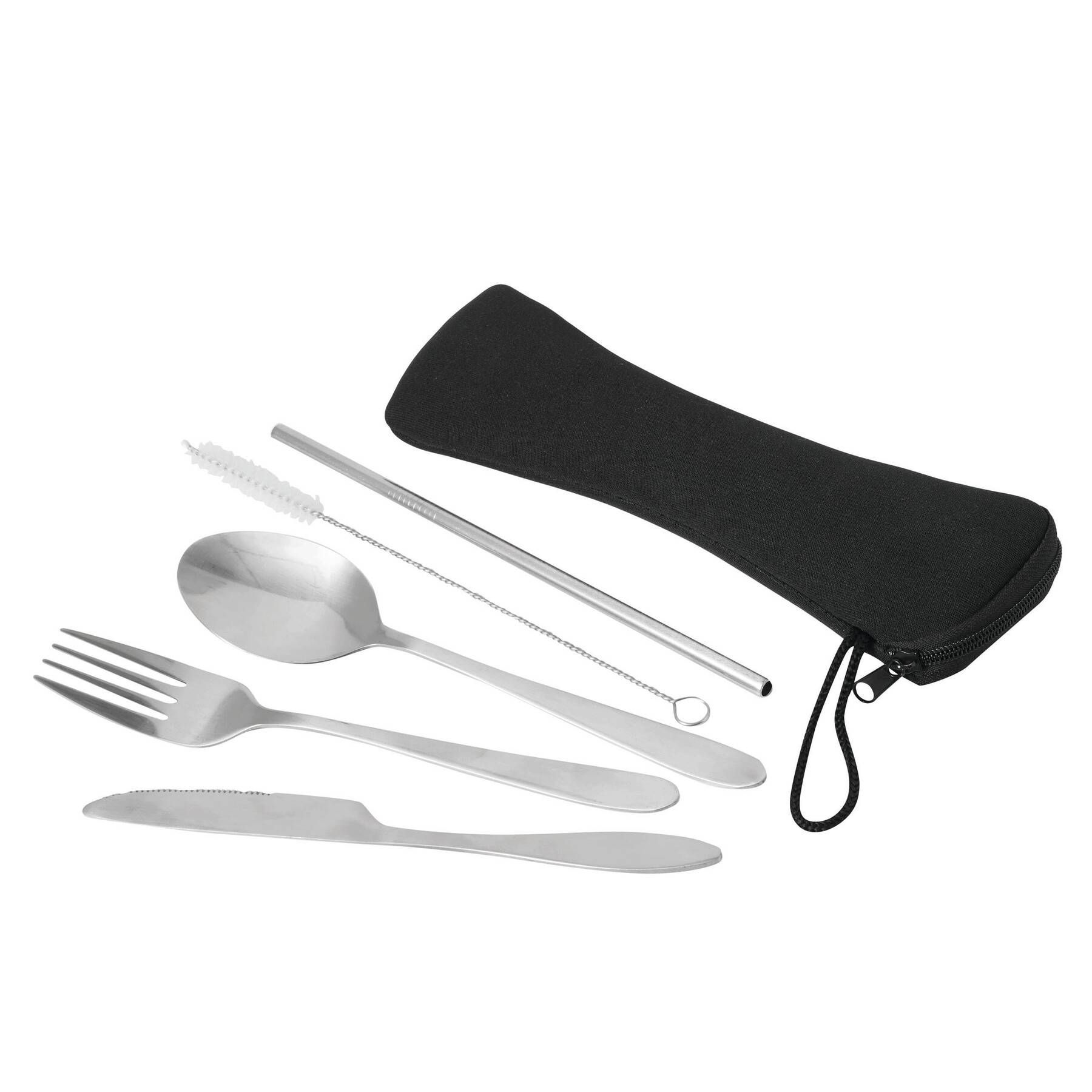 Edelstahl-Besteckset, 5-teilig STELLOKIT - schwarz - silber-84