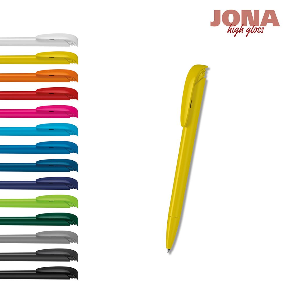 Druckkugelschreiber Jona high gloss - hellgrün-632