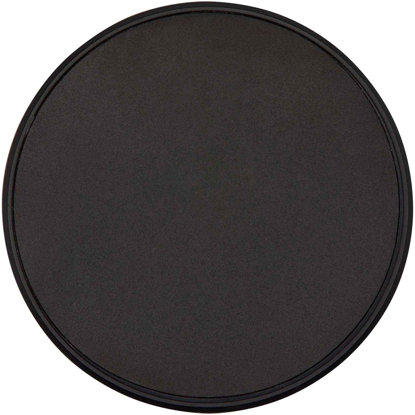Alcor Klappbare magnetische Smartphonehalterung aus recyceltem Kunststoff mit Bambusdetails - schwarz-577