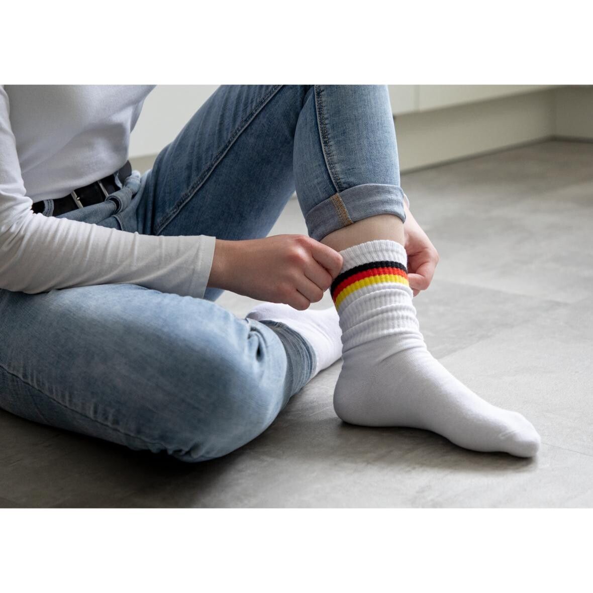 Socken Germany, 38-41 - weiß-724