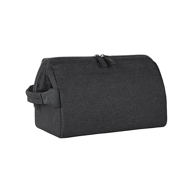 Reißverschluss-Tasche CIRCLE - schwarz meliert-583