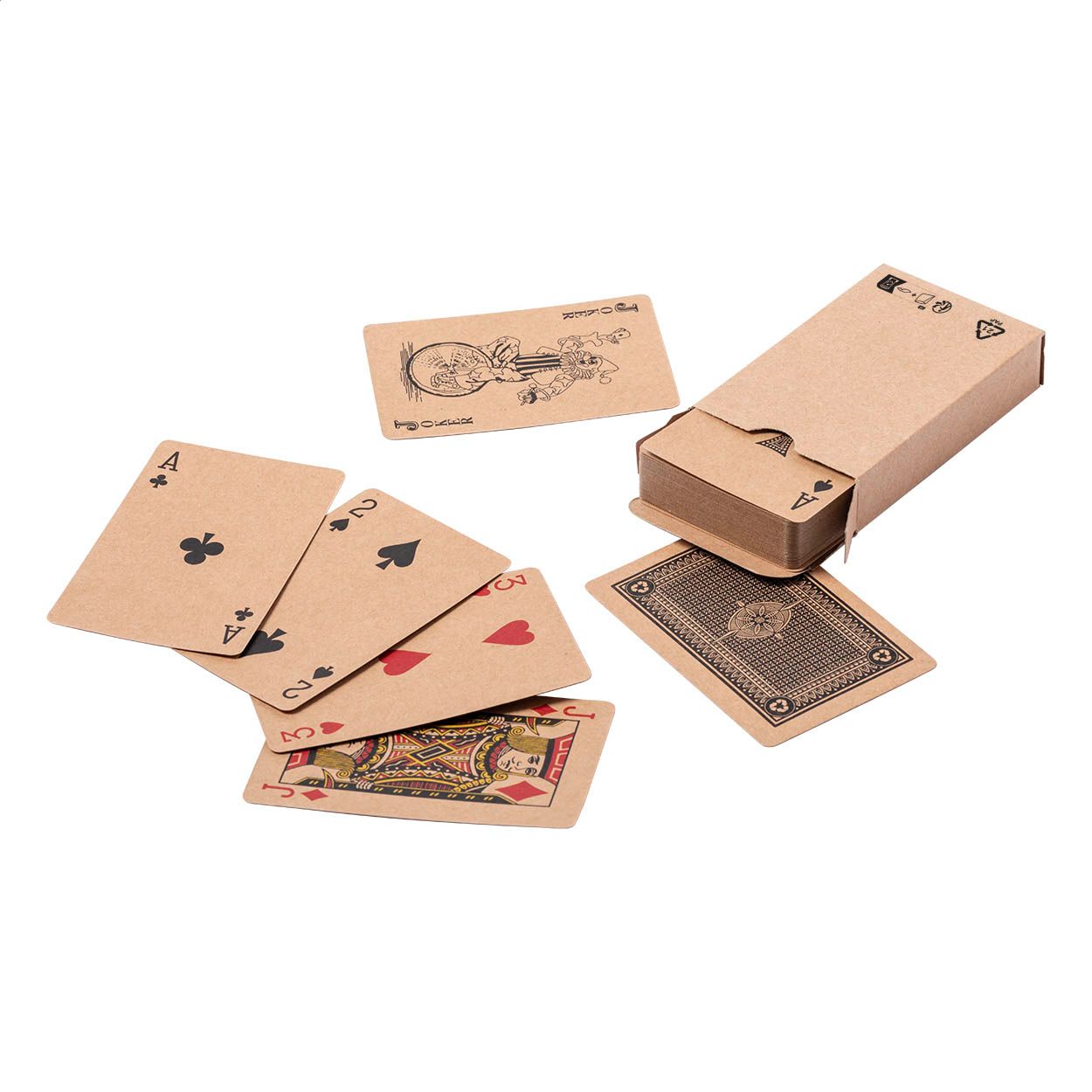 Pacca Spielkarten aus Recyclingpapier - natur-95