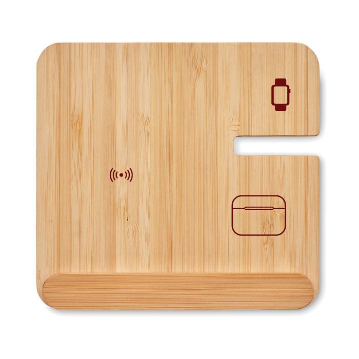 3in1 faltbare Ladestation 15W BOOGAR - holz-150